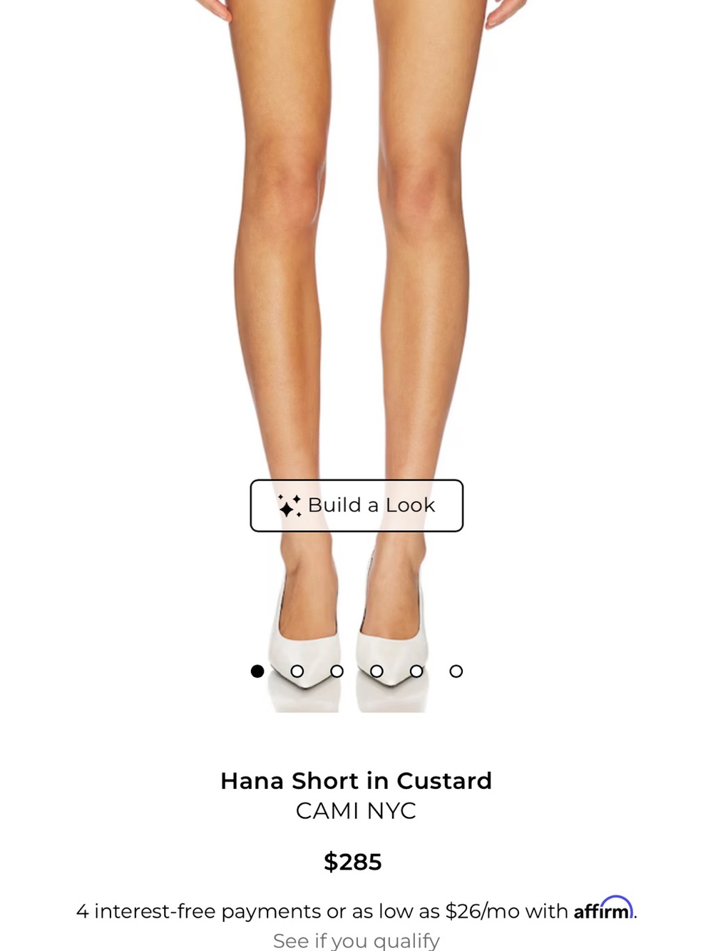 REVOLVE High-Waist Tailored Short in Butter Yellow